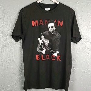 AEO AMERICAN EAGLE Johnny Cash Man In Black Tee